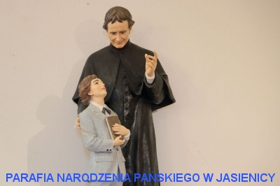 Obraz św. Ojca Pio i figura św. Jana Bosko oraz św. Dominika Savio_3