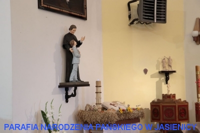 Obraz św. Ojca Pio i figura św. Jana Bosko oraz św. Dominika Savio_4