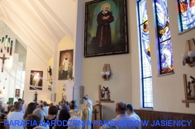 Obraz św. Ojca Pio i figura św. Jana Bosko oraz św. Dominika Savio_8