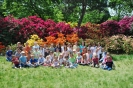Dzieci w ogrodzie botanicznym PAN w Powsinie